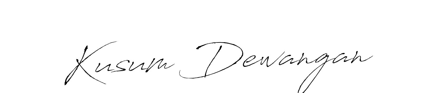 Kusum Dewangan stylish signature style. Best Handwritten Sign (Antro_Vectra) for my name. Handwritten Signature Collection Ideas for my name Kusum Dewangan. Kusum Dewangan signature style 6 images and pictures png