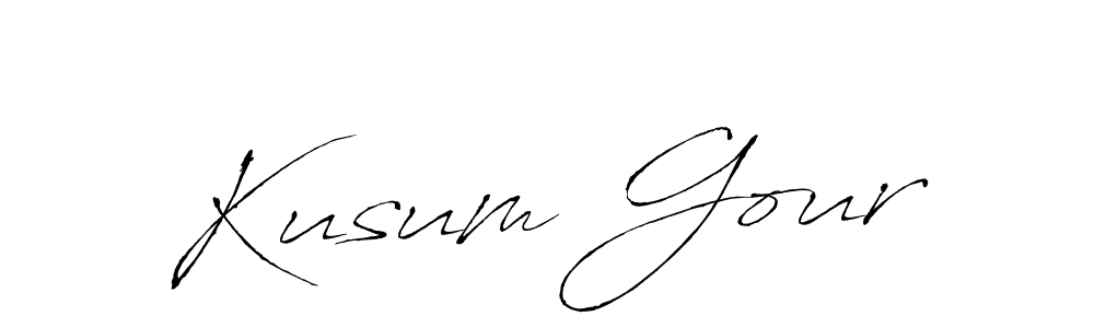 Similarly Antro_Vectra is the best handwritten signature design. Signature creator online .You can use it as an online autograph creator for name Kusum Gour. Kusum Gour signature style 6 images and pictures png