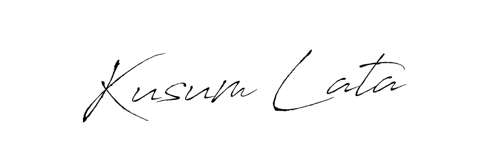 How to make Kusum Lata signature? Antro_Vectra is a professional autograph style. Create handwritten signature for Kusum Lata name. Kusum Lata signature style 6 images and pictures png