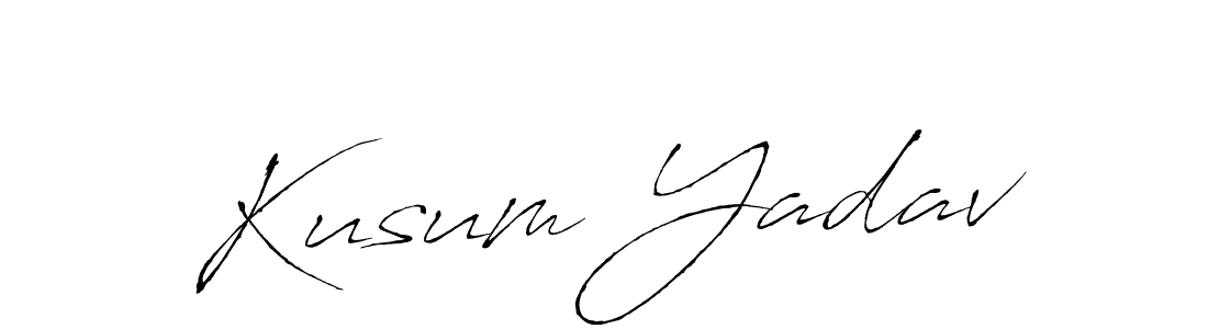 It looks lik you need a new signature style for name Kusum Yadav. Design unique handwritten (Antro_Vectra) signature with our free signature maker in just a few clicks. Kusum Yadav signature style 6 images and pictures png