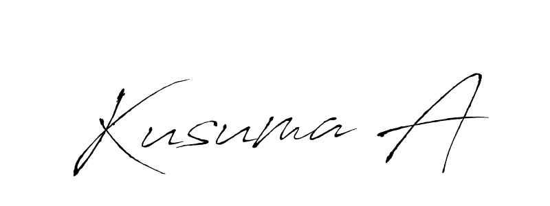 Also You can easily find your signature by using the search form. We will create Kusuma A name handwritten signature images for you free of cost using Antro_Vectra sign style. Kusuma A signature style 6 images and pictures png