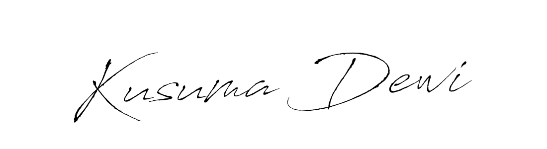 Antro_Vectra is a professional signature style that is perfect for those who want to add a touch of class to their signature. It is also a great choice for those who want to make their signature more unique. Get Kusuma Dewi name to fancy signature for free. Kusuma Dewi signature style 6 images and pictures png