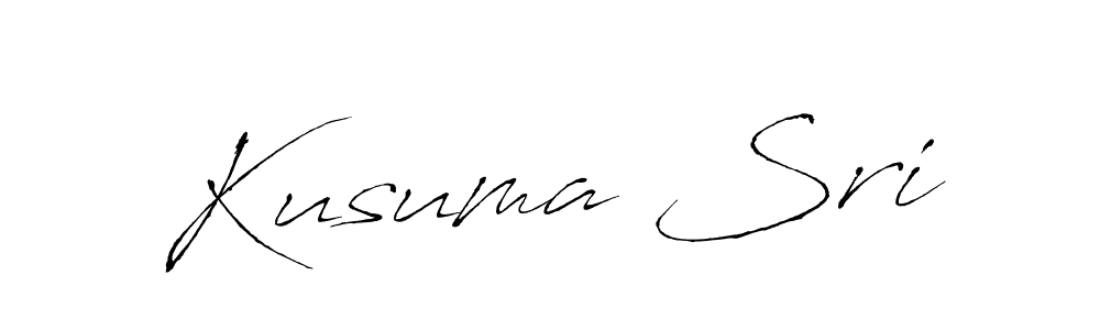 Make a beautiful signature design for name Kusuma Sri. With this signature (Antro_Vectra) style, you can create a handwritten signature for free. Kusuma Sri signature style 6 images and pictures png