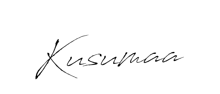 The best way (Antro_Vectra) to make a short signature is to pick only two or three words in your name. The name Kusumaa include a total of six letters. For converting this name. Kusumaa signature style 6 images and pictures png