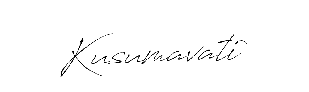 Once you've used our free online signature maker to create your best signature Antro_Vectra style, it's time to enjoy all of the benefits that Kusumavati name signing documents. Kusumavati signature style 6 images and pictures png