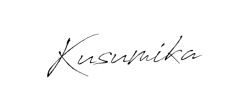 How to make Kusumika name signature. Use Antro_Vectra style for creating short signs online. This is the latest handwritten sign. Kusumika signature style 6 images and pictures png