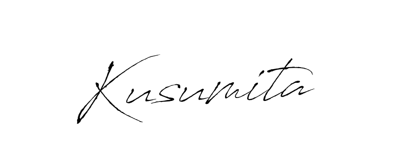 Create a beautiful signature design for name Kusumita. With this signature (Antro_Vectra) fonts, you can make a handwritten signature for free. Kusumita signature style 6 images and pictures png