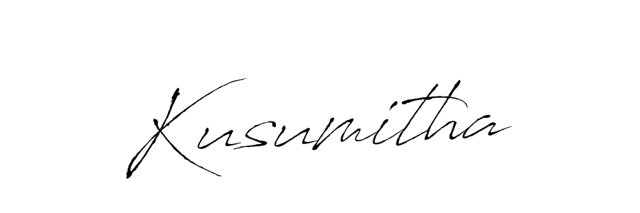Also we have Kusumitha name is the best signature style. Create professional handwritten signature collection using Antro_Vectra autograph style. Kusumitha signature style 6 images and pictures png