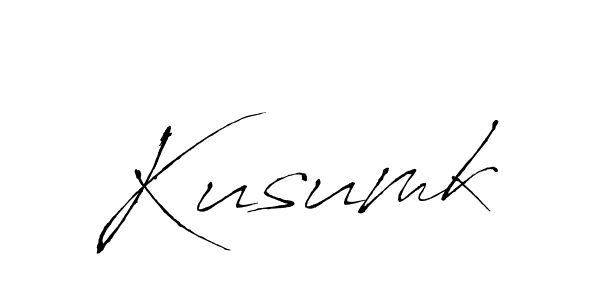 Also we have Kusumk name is the best signature style. Create professional handwritten signature collection using Antro_Vectra autograph style. Kusumk signature style 6 images and pictures png