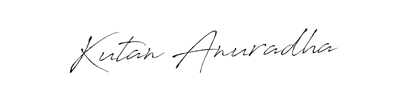 Kutan Anuradha stylish signature style. Best Handwritten Sign (Antro_Vectra) for my name. Handwritten Signature Collection Ideas for my name Kutan Anuradha. Kutan Anuradha signature style 6 images and pictures png