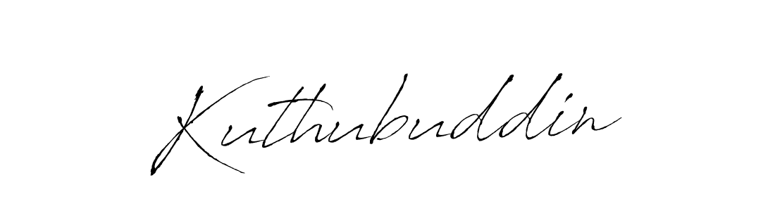 Create a beautiful signature design for name Kuthubuddin. With this signature (Antro_Vectra) fonts, you can make a handwritten signature for free. Kuthubuddin signature style 6 images and pictures png