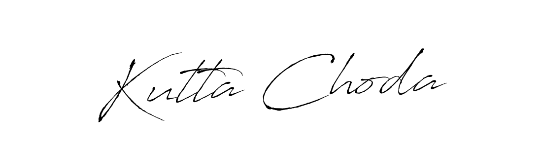 Kutta Choda stylish signature style. Best Handwritten Sign (Antro_Vectra) for my name. Handwritten Signature Collection Ideas for my name Kutta Choda. Kutta Choda signature style 6 images and pictures png