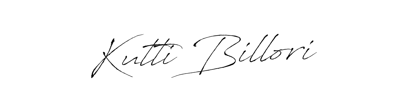 Use a signature maker to create a handwritten signature online. With this signature software, you can design (Antro_Vectra) your own signature for name Kutti Billori. Kutti Billori signature style 6 images and pictures png