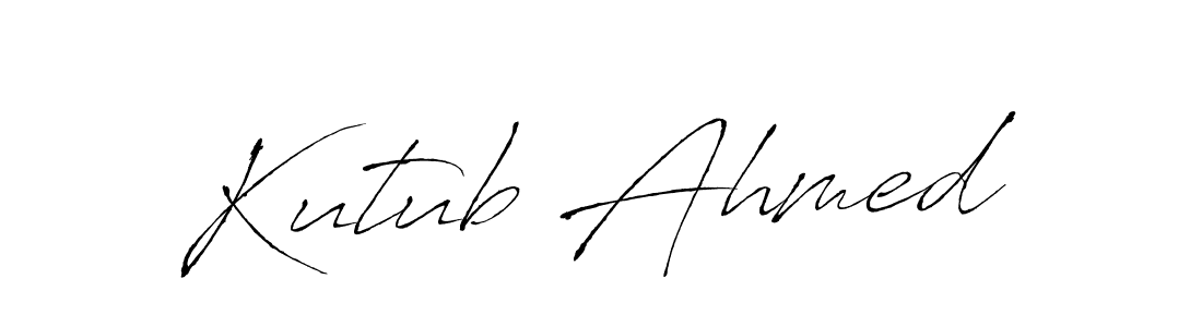 Kutub Ahmed stylish signature style. Best Handwritten Sign (Antro_Vectra) for my name. Handwritten Signature Collection Ideas for my name Kutub Ahmed. Kutub Ahmed signature style 6 images and pictures png