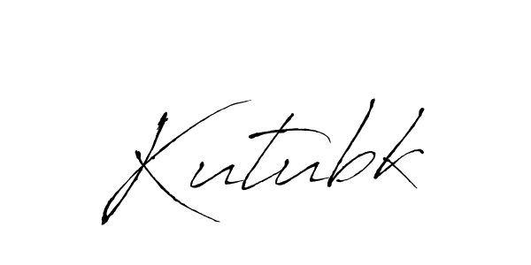 Kutubk stylish signature style. Best Handwritten Sign (Antro_Vectra) for my name. Handwritten Signature Collection Ideas for my name Kutubk. Kutubk signature style 6 images and pictures png