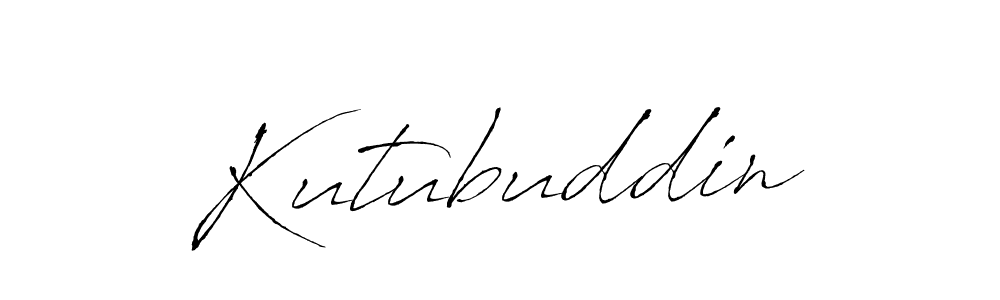 Use a signature maker to create a handwritten signature online. With this signature software, you can design (Antro_Vectra) your own signature for name Kutubuddin. Kutubuddin signature style 6 images and pictures png