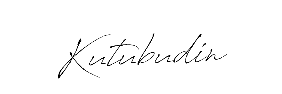 Make a beautiful signature design for name Kutubudin. With this signature (Antro_Vectra) style, you can create a handwritten signature for free. Kutubudin signature style 6 images and pictures png