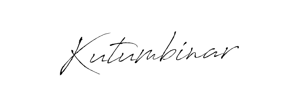 Kutumbinar stylish signature style. Best Handwritten Sign (Antro_Vectra) for my name. Handwritten Signature Collection Ideas for my name Kutumbinar. Kutumbinar signature style 6 images and pictures png
