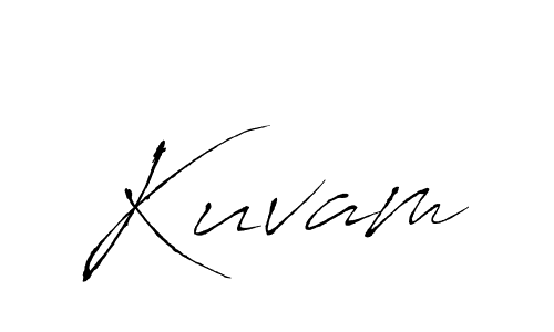 Make a beautiful signature design for name Kuvam. With this signature (Antro_Vectra) style, you can create a handwritten signature for free. Kuvam signature style 6 images and pictures png