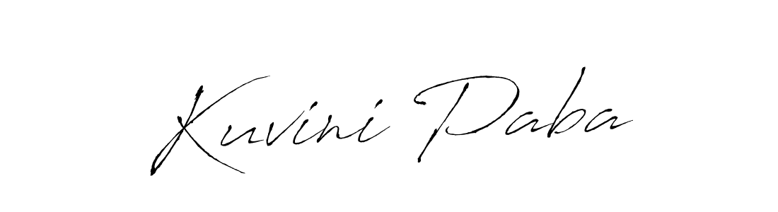 Design your own signature with our free online signature maker. With this signature software, you can create a handwritten (Antro_Vectra) signature for name Kuvini Paba. Kuvini Paba signature style 6 images and pictures png