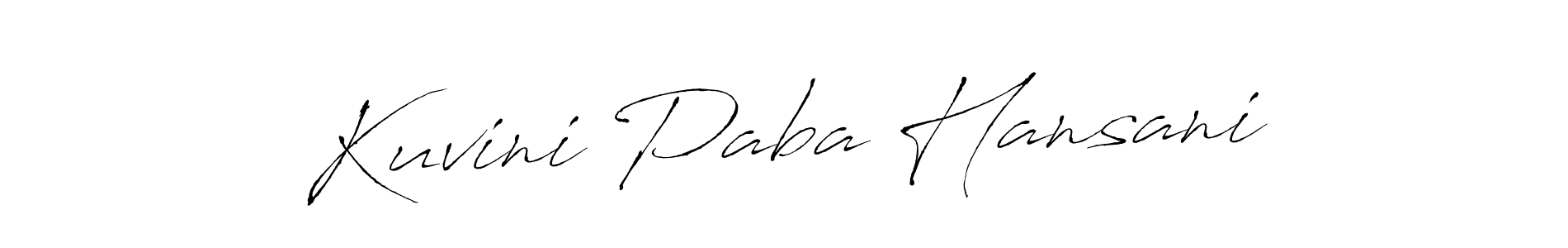 This is the best signature style for the Kuvini Paba Hansani name. Also you like these signature font (Antro_Vectra). Mix name signature. Kuvini Paba Hansani signature style 6 images and pictures png