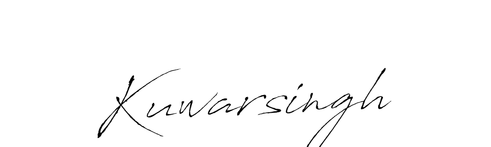 The best way (Antro_Vectra) to make a short signature is to pick only two or three words in your name. The name Kuwarsingh include a total of six letters. For converting this name. Kuwarsingh signature style 6 images and pictures png