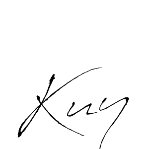 How to make Kuy signature? Antro_Vectra is a professional autograph style. Create handwritten signature for Kuy name. Kuy signature style 6 images and pictures png