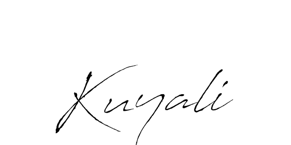 Kuyali stylish signature style. Best Handwritten Sign (Antro_Vectra) for my name. Handwritten Signature Collection Ideas for my name Kuyali. Kuyali signature style 6 images and pictures png