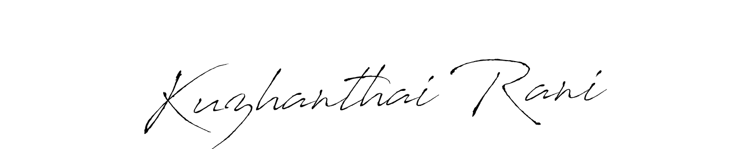 Kuzhanthai Rani stylish signature style. Best Handwritten Sign (Antro_Vectra) for my name. Handwritten Signature Collection Ideas for my name Kuzhanthai Rani. Kuzhanthai Rani signature style 6 images and pictures png