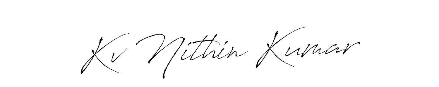 Similarly Antro_Vectra is the best handwritten signature design. Signature creator online .You can use it as an online autograph creator for name Kv Nithin Kumar. Kv Nithin Kumar signature style 6 images and pictures png