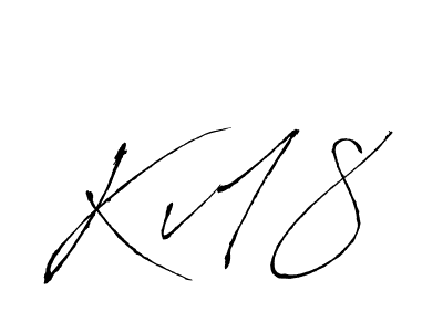 Make a beautiful signature design for name Kv18. With this signature (Antro_Vectra) style, you can create a handwritten signature for free. Kv18 signature style 6 images and pictures png