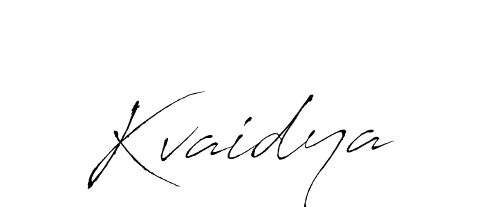 How to make Kvaidya signature? Antro_Vectra is a professional autograph style. Create handwritten signature for Kvaidya name. Kvaidya signature style 6 images and pictures png
