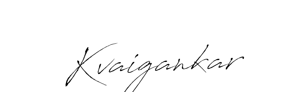 Use a signature maker to create a handwritten signature online. With this signature software, you can design (Antro_Vectra) your own signature for name Kvaigankar. Kvaigankar signature style 6 images and pictures png