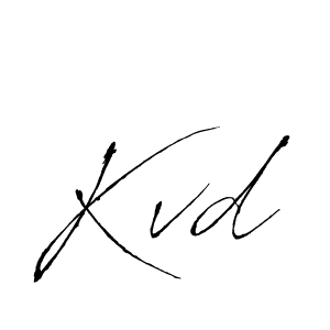 Also we have Kvd name is the best signature style. Create professional handwritten signature collection using Antro_Vectra autograph style. Kvd signature style 6 images and pictures png