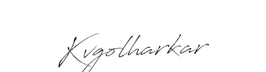 Design your own signature with our free online signature maker. With this signature software, you can create a handwritten (Antro_Vectra) signature for name Kvgolharkar. Kvgolharkar signature style 6 images and pictures png