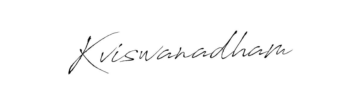 You should practise on your own different ways (Antro_Vectra) to write your name (Kviswanadham) in signature. don't let someone else do it for you. Kviswanadham signature style 6 images and pictures png