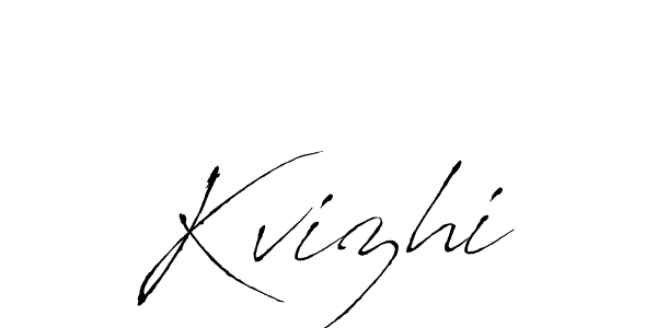 You should practise on your own different ways (Antro_Vectra) to write your name (Kvizhi) in signature. don't let someone else do it for you. Kvizhi signature style 6 images and pictures png