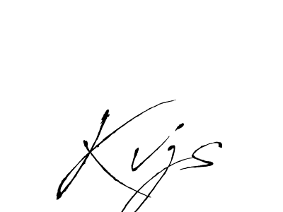 You should practise on your own different ways (Antro_Vectra) to write your name (Kvjs) in signature. don't let someone else do it for you. Kvjs signature style 6 images and pictures png