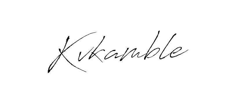 How to make Kvkamble signature? Antro_Vectra is a professional autograph style. Create handwritten signature for Kvkamble name. Kvkamble signature style 6 images and pictures png
