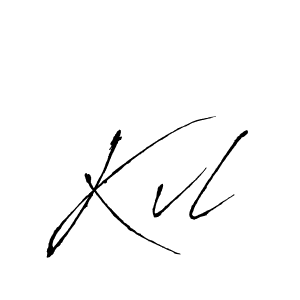 How to make Kvl signature? Antro_Vectra is a professional autograph style. Create handwritten signature for Kvl name. Kvl signature style 6 images and pictures png