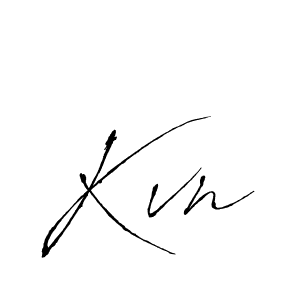 Make a beautiful signature design for name Kvn. With this signature (Antro_Vectra) style, you can create a handwritten signature for free. Kvn signature style 6 images and pictures png