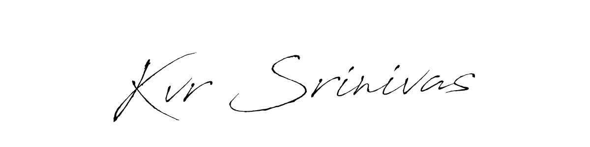 Design your own signature with our free online signature maker. With this signature software, you can create a handwritten (Antro_Vectra) signature for name Kvr Srinivas. Kvr Srinivas signature style 6 images and pictures png