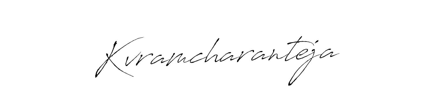 How to make Kvramcharanteja signature? Antro_Vectra is a professional autograph style. Create handwritten signature for Kvramcharanteja name. Kvramcharanteja signature style 6 images and pictures png