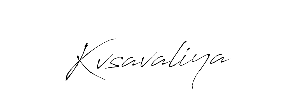 Design your own signature with our free online signature maker. With this signature software, you can create a handwritten (Antro_Vectra) signature for name Kvsavaliya. Kvsavaliya signature style 6 images and pictures png