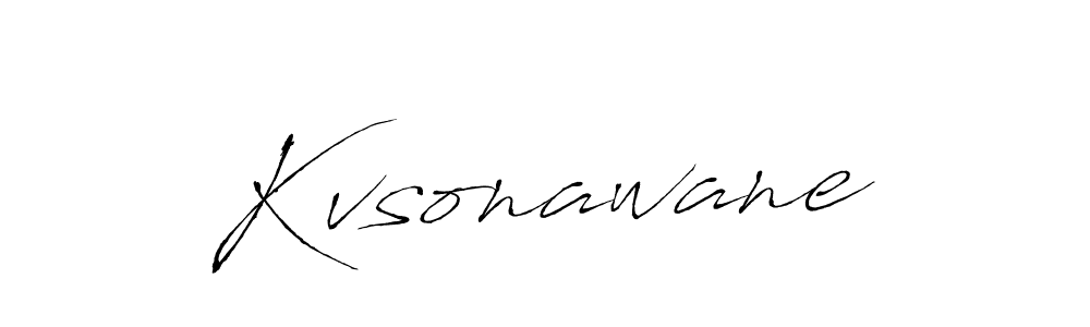 Make a beautiful signature design for name Kvsonawane. With this signature (Antro_Vectra) style, you can create a handwritten signature for free. Kvsonawane signature style 6 images and pictures png