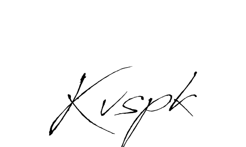 Design your own signature with our free online signature maker. With this signature software, you can create a handwritten (Antro_Vectra) signature for name Kvspk. Kvspk signature style 6 images and pictures png