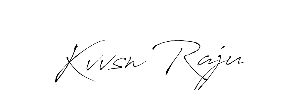 Also we have Kvvsn Raju name is the best signature style. Create professional handwritten signature collection using Antro_Vectra autograph style. Kvvsn Raju signature style 6 images and pictures png