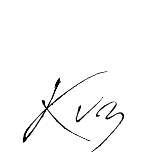 Make a beautiful signature design for name Kvz. Use this online signature maker to create a handwritten signature for free. Kvz signature style 6 images and pictures png