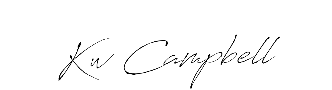 Kw Campbell stylish signature style. Best Handwritten Sign (Antro_Vectra) for my name. Handwritten Signature Collection Ideas for my name Kw Campbell. Kw Campbell signature style 6 images and pictures png