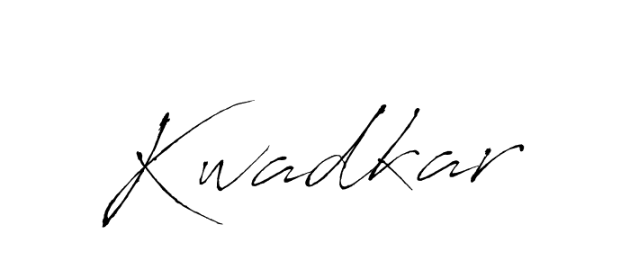 Design your own signature with our free online signature maker. With this signature software, you can create a handwritten (Antro_Vectra) signature for name Kwadkar. Kwadkar signature style 6 images and pictures png